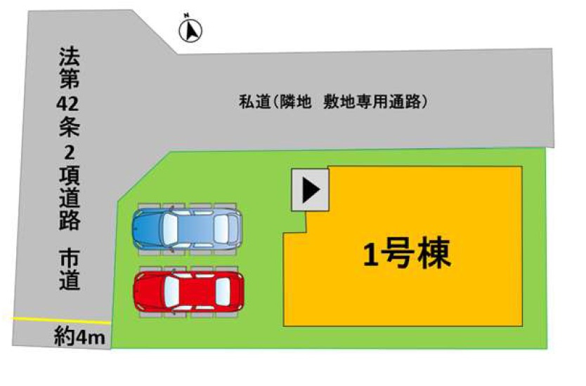 よかタウン／南区上ノ郷2期／1号棟の区画図
