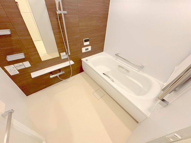 宝塚市梅野町の賃貸マンションの浴室|お風呂で日々の疲れを落としましょう
