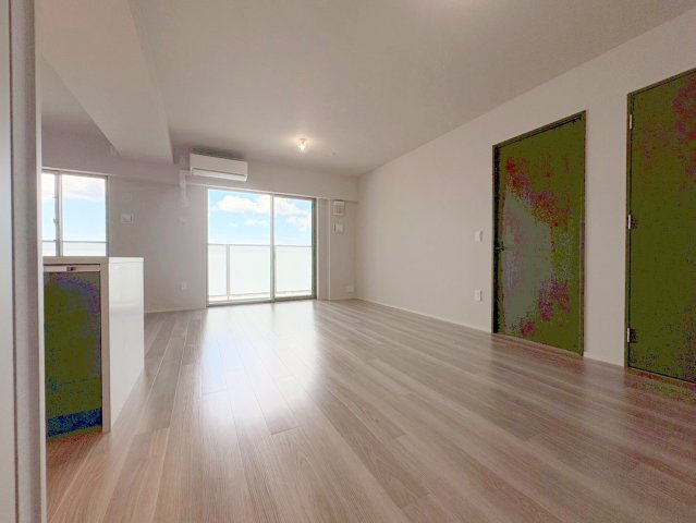 宝塚市梅野町の賃貸マンションの居間・リビング|使いやすいリビングです