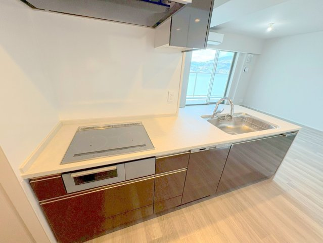 宝塚市梅野町の賃貸マンションのキッチン|キッチンでお料理をお楽しみください