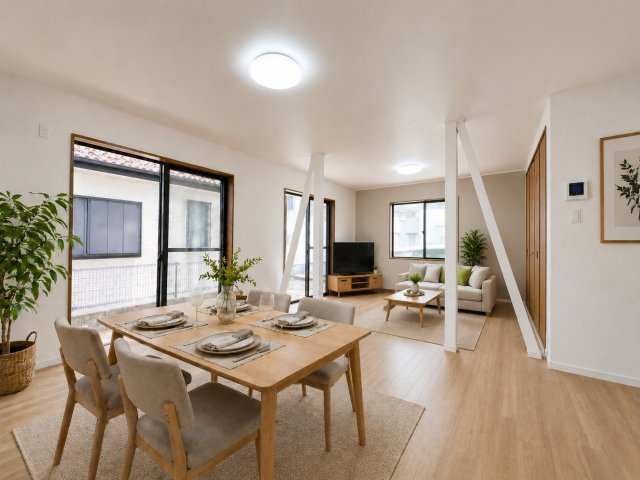 昭島市美堀町2丁目　中古戸建の居間・リビング|お好みの家具やインテリアで快適な空間にコーディネートしてください｡※家具はCGイメージです