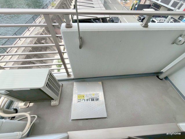 南堀江アパートメントリオ　仲介手数料無料のバルコニー