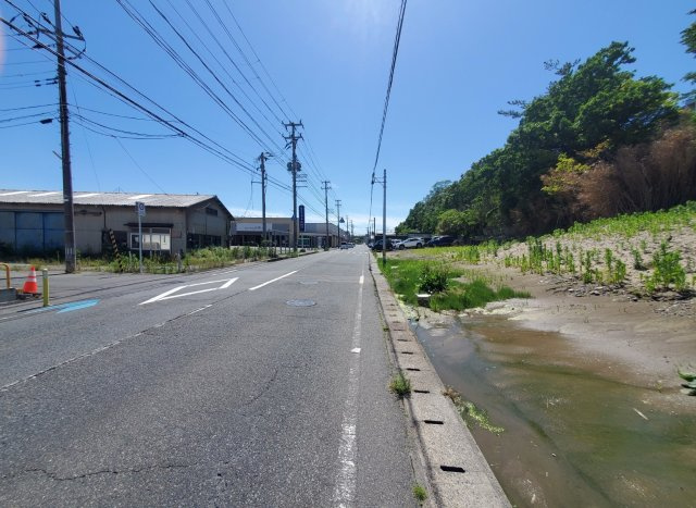 新潟市西区大野の前面道路含む現地写真
