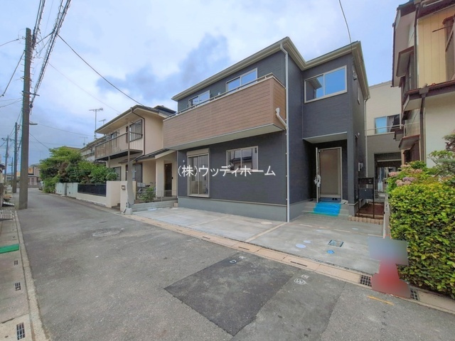 春日部市藤塚第10　新築一戸建ての前面道路含む現地写真
