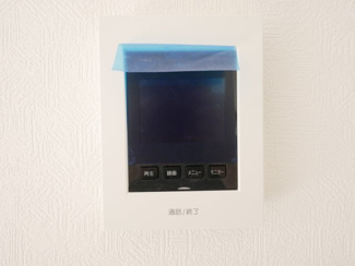 【防犯設備】 | 中央市西花輪 新築戸建全4棟 2号棟 車並列3台 敷地84坪 | モニター付きインターフォン