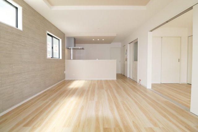 郡山市大槻町字針生金畑　　　  １号棟　　　柴宮小学校、郡山第１中学区　の居間・リビング|※同社施工例