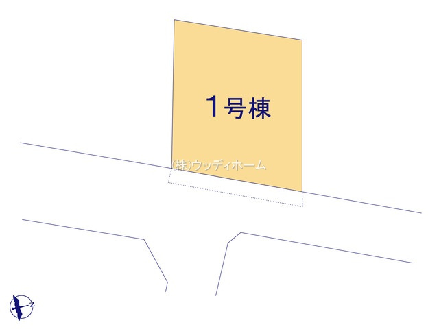 越谷市平方　新築一戸建ての区画図
