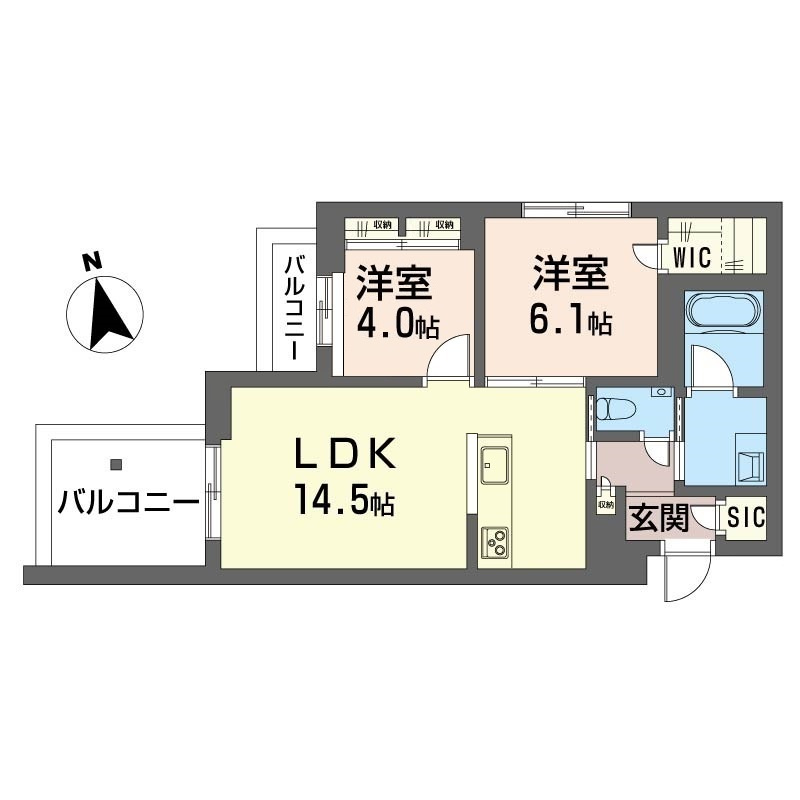 シャーメゾン北砂の間取り