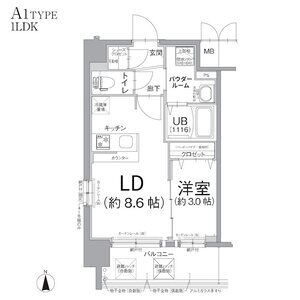 エスリード江坂アンムートの間取り