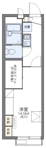 レオパレスさくらの間取り