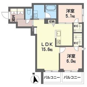 シャーメゾン北砂の間取り