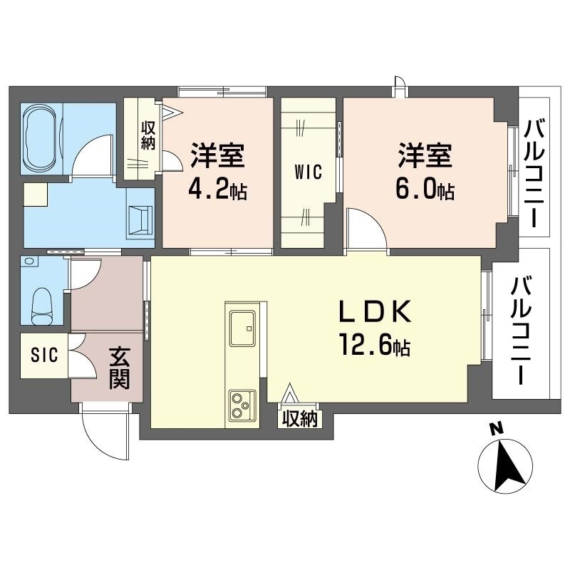 シャーメゾン北砂の間取り