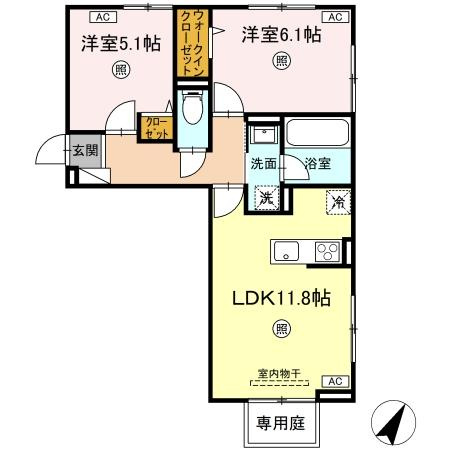【間取り】 | D-resena丸山S