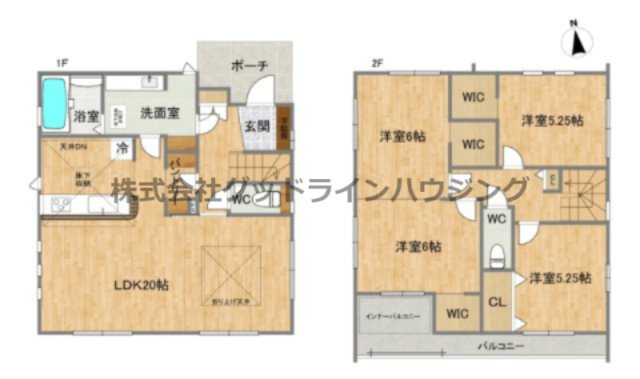 小野市神明町　1期1号棟の間取り