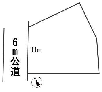 ６５５４２　岐阜市則武中１丁目土地の区画図