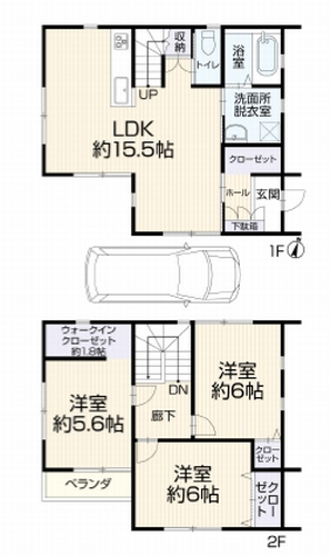 厚木市林4丁目　中古戸建の間取り|厚木市林4丁目　中古戸建