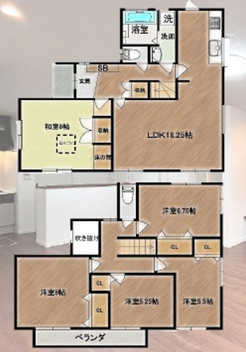 【間取り】 | 【仲介手数料０円】厚木市森の里1丁目　中古戸建 | 厚木市森の里1丁目　中古戸建
