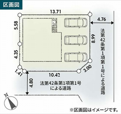 【仲介手数料０円】秦野市第3渋沢　新築一戸建ての区画図|秦野市第3渋沢　新築一戸建て