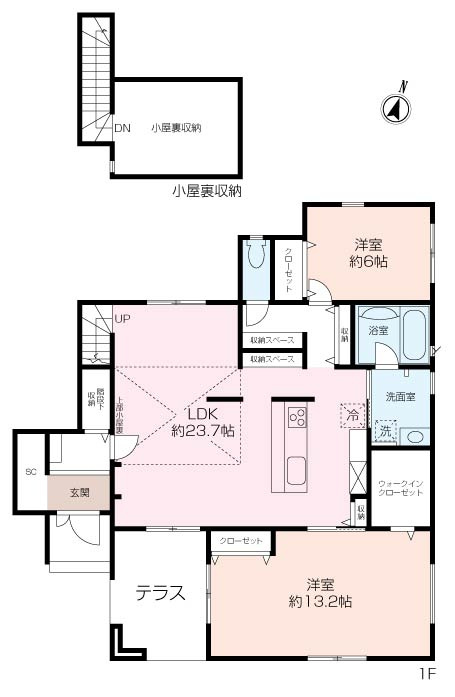 ~タマホーム注文住宅の平屋~太田和土地付建物の画像