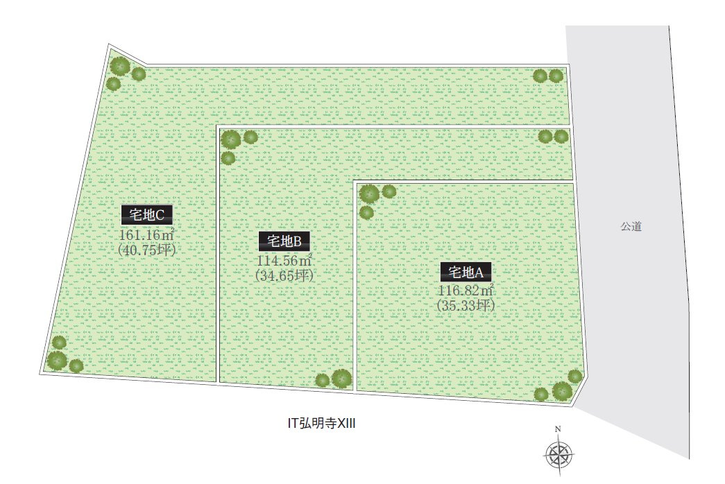 【横浜市南区六ツ川2丁目56-5全3棟新築戸建て】★仲介手数料無料★（別所小学校・六ツ川中学校） の区画図