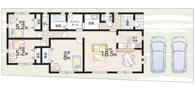 ●北葛城郡広陵町三吉赤部　第9期　新築一戸建ての間取り|3号地