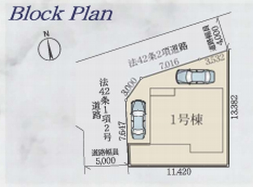 【仲介手数料０円】海老名市国分北7期　新築一戸建ての区画図|海老名市国分北7期　新築一戸建て