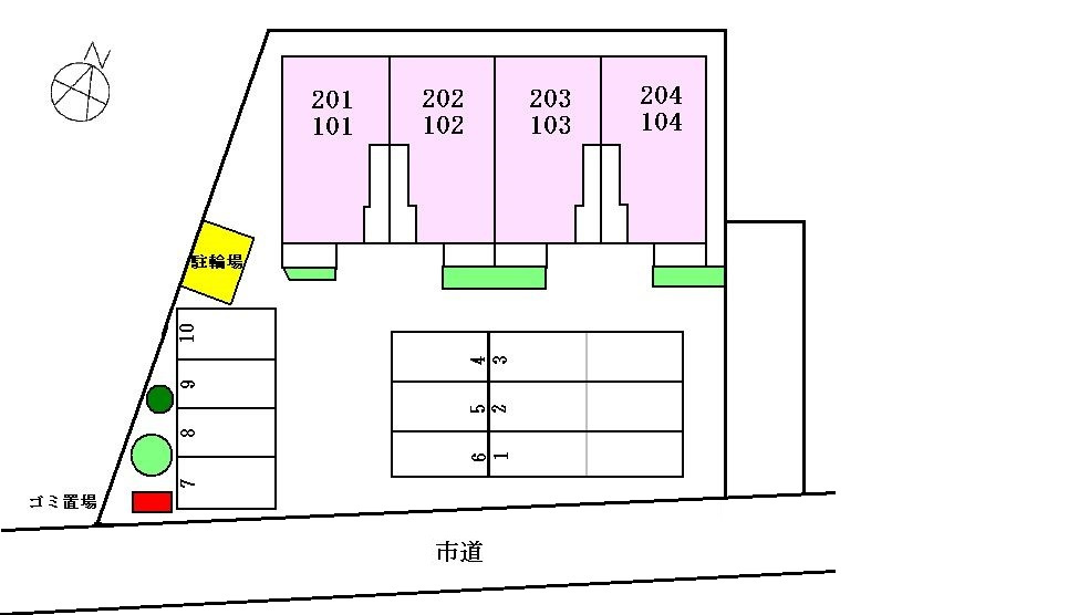 ヴァンフルールの区画図
