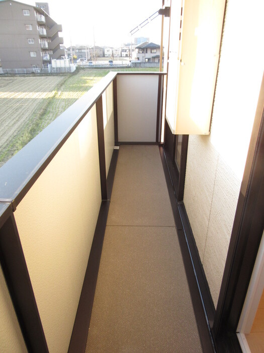 セジュール優のバルコニー|広々としたバルコニーです