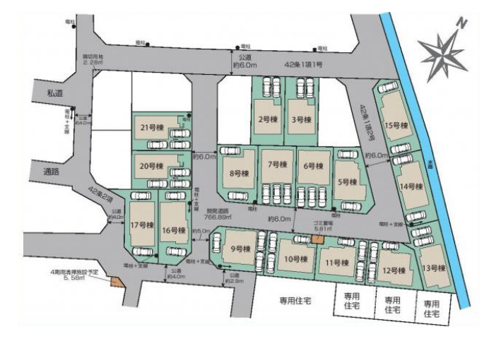 さいたま市見沼区南中野　ガーデンパーク　3期　新築一戸建て　ブルーミングガーデン　16の区画図|16号棟
