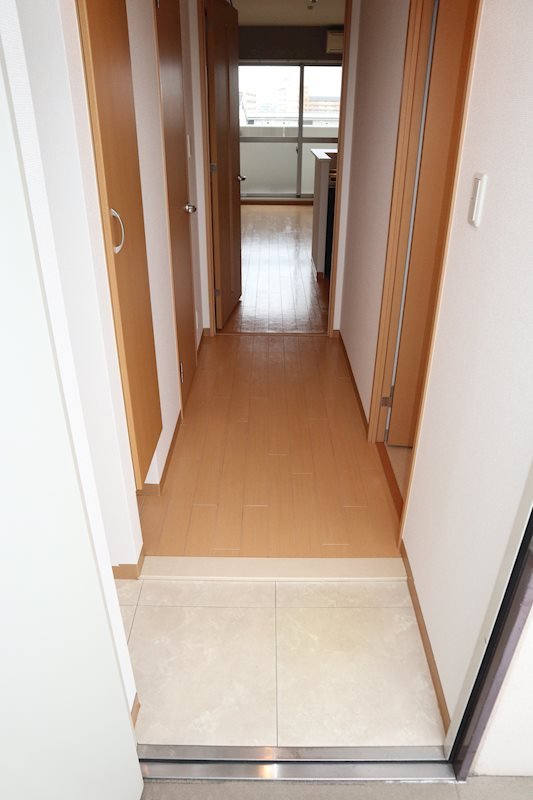 泉北郡忠岡町馬瀬１丁目の賃貸マンションの玄関|明るい玄関です