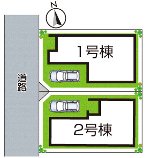 ★29(土)30(日)現地見学可能！★京都市伏見区深草仙石屋敷町　全2邸の区画図|全2区画