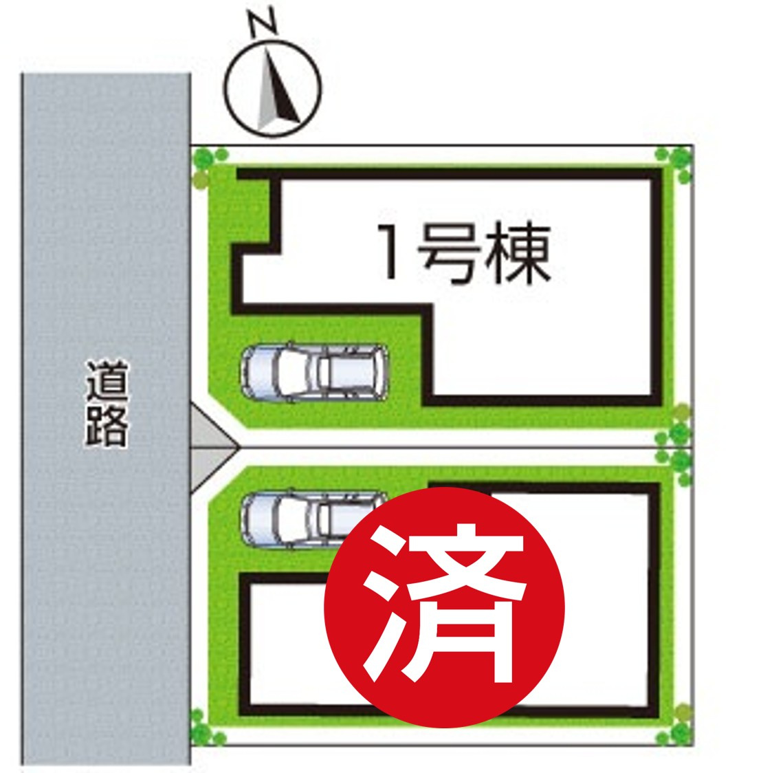 ★3(土)4(日)現地見学可能！★京都市伏見区深草仙石屋敷町　全2邸の区画図|全2区画