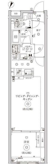 CREATIF池袋の間取り