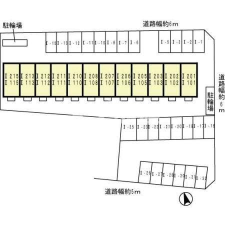 RIO　AONO　Ⅰ号館の区画図