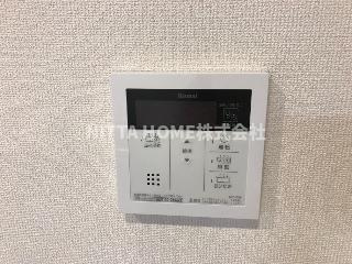 福知山市字前田のアパートの浴室|追炊き機能付きでいつでも暖かいお風呂に入れます♪