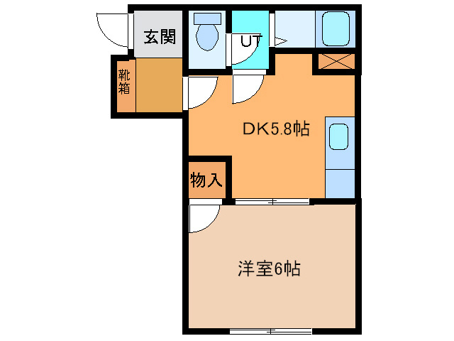 コーポ323-1の間取り