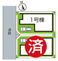 京都市伏見区深草仙石屋敷町　第1期　新築一戸建ての区画図|全2区画