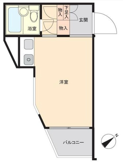 ポケットハイツ本厚木の間取り
