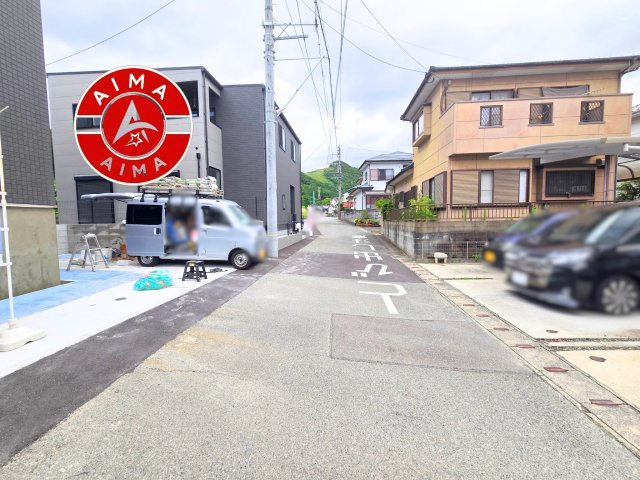 大野城市乙金東3丁目第1-2棟（1号棟）の外観|前面道路含む現地の写真です。