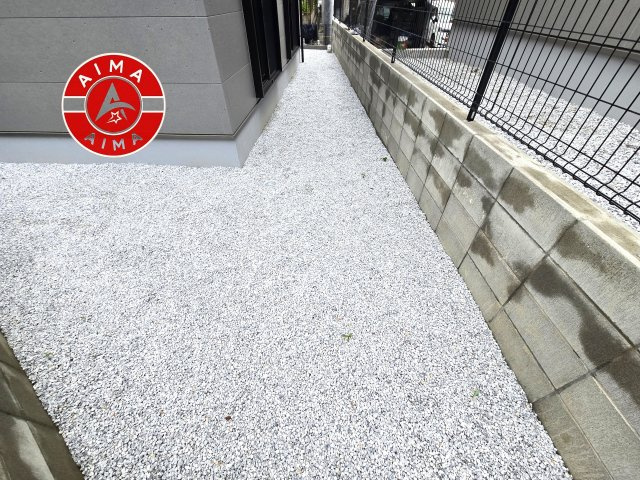 大野城市乙金東3丁目第1-2棟（1号棟）の外観|お庭で自由な時間を過ごせます。