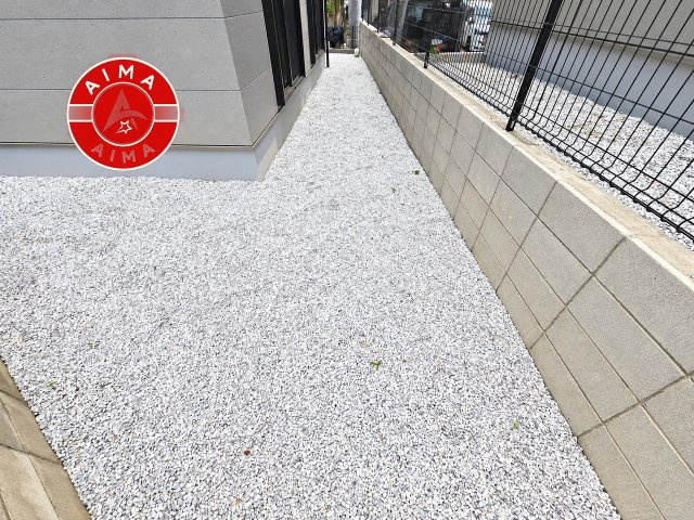 大野城市乙金東3丁目第1-2棟（1号棟）の外観|お庭で自由な時間を過ごせます。