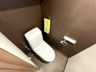 【トイレ】 | 宝マンションサザンスクエア壱番館 | トイレも新品で清潔感があります！※小物はディスプレイのため含まれません