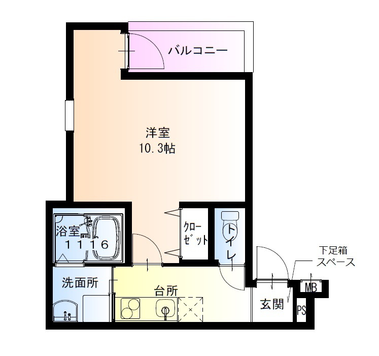 フジパレス長原駅西Ⅴ番館の間取り|フジパレス長原駅西Ⅴ番館　間取り