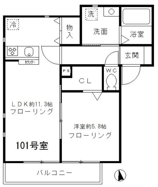 グランディール東小岩の間取り