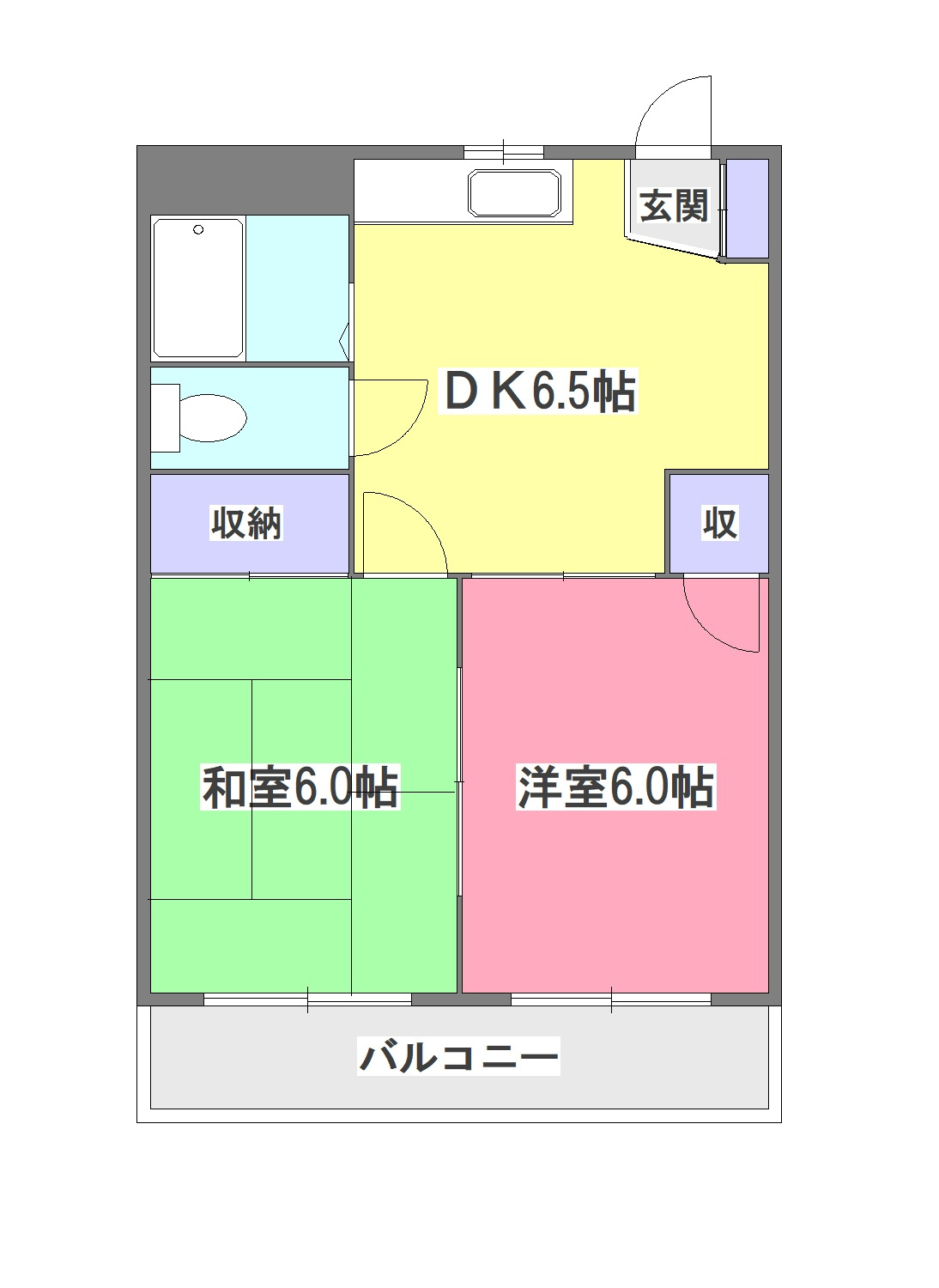 サンハイツ新堀の間取り