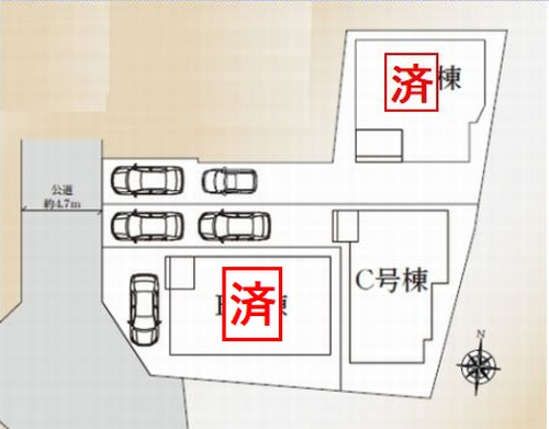 【間取り】 | 【仲介手数料０円】秦野市北矢名　新築一戸建て　全3棟 | B号棟【仲介手数料０円】秦野市北矢名　新築一戸建て　全3棟