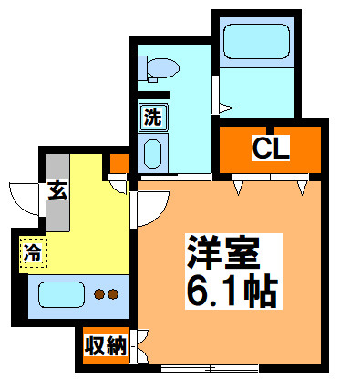 武蔵野市境南町２丁目のアパートの間取り