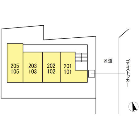 グレース富士見台の区画図