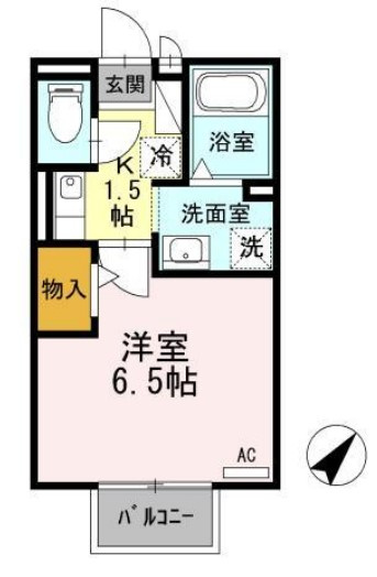 セジュール加守田SEの間取り