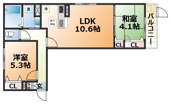 ヴェルデ天城の間取り